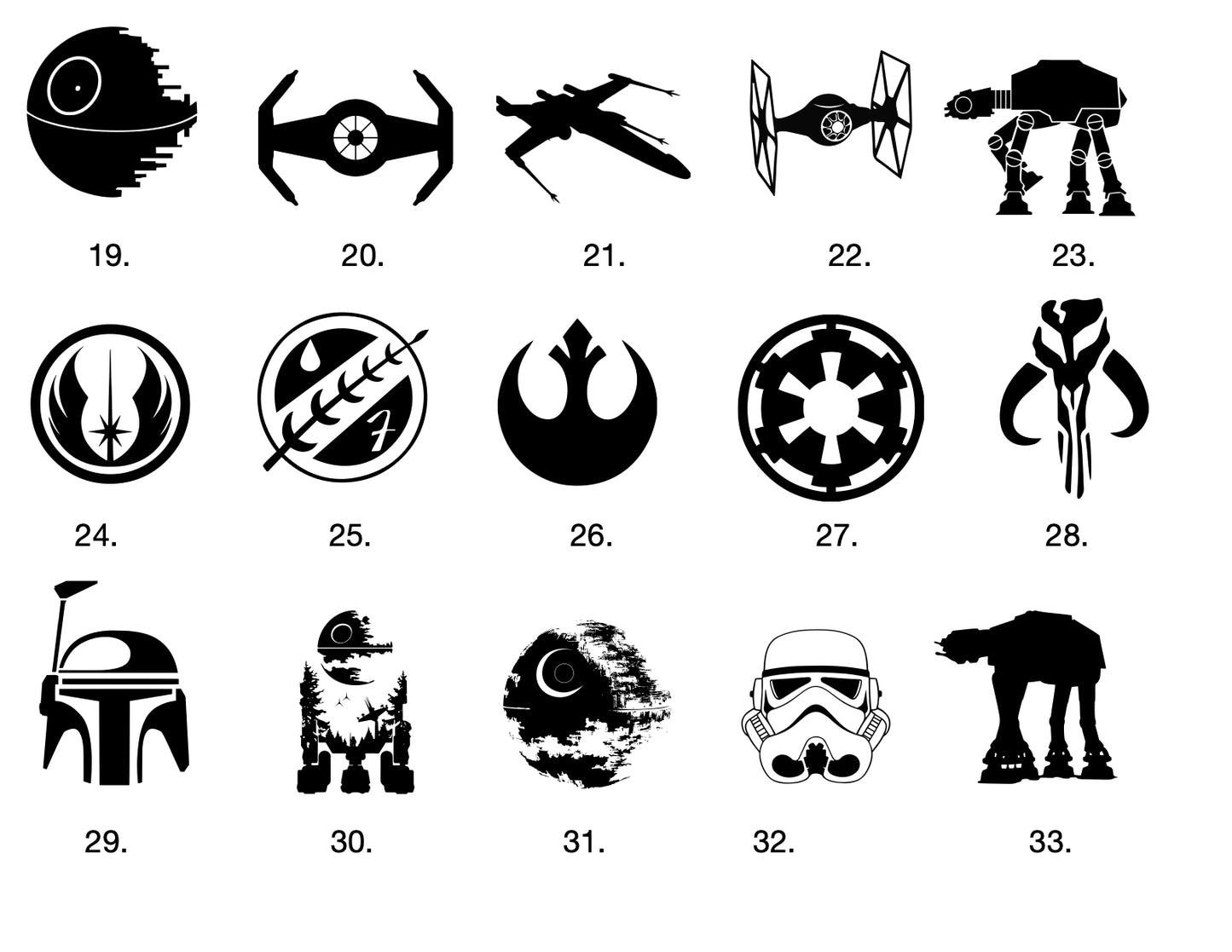 Custom slate coasters ( 46 variations) - Outer Rim Props LLC