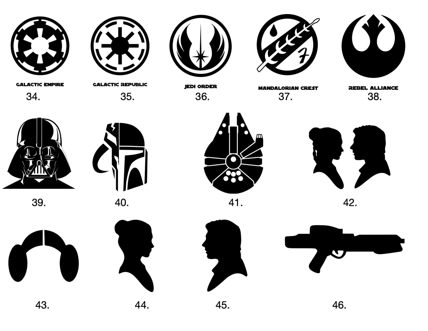 Custom slate coasters ( 46 variations) - Outer Rim Props LLC