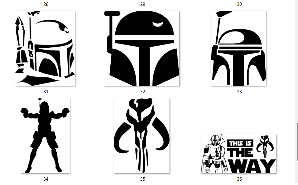 Mandalorian slate coaster, engraving design option 6 of 6, Outer Rim Props