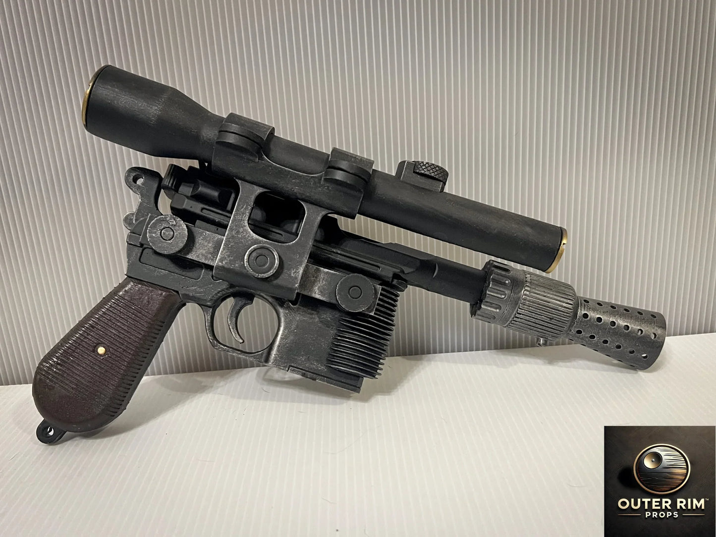 Han Solo DL-44 Blaster | Authentic Star Wars Prop - Outer Rim Props LLC