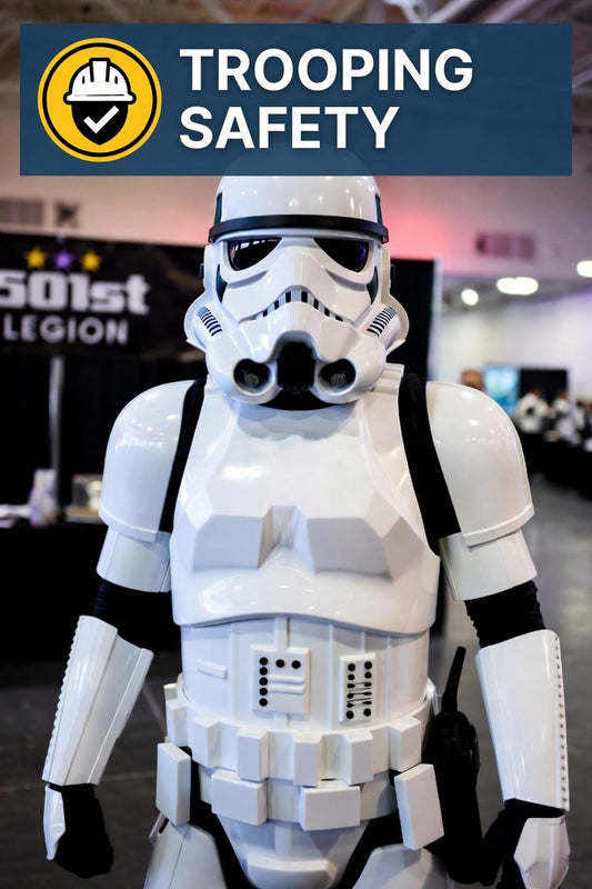 Cosplay Convention Safety Tips: Heat, Crowds, and First Aid for Troopers