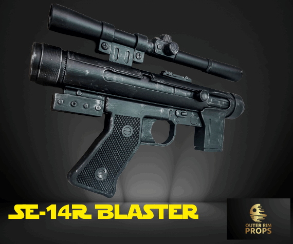 SE-14r Blaster | Authentic Star Wars Prop - Outer Rim Props LLC