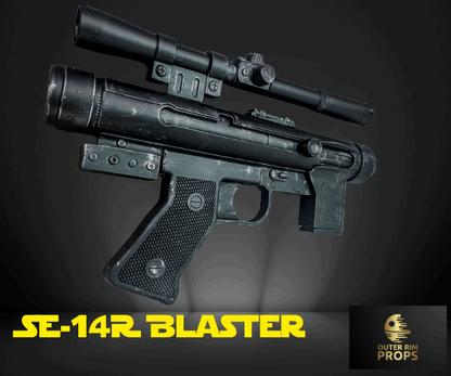 SE-14r Blaster | Authentic Star Wars Prop - Outer Rim Props LLC