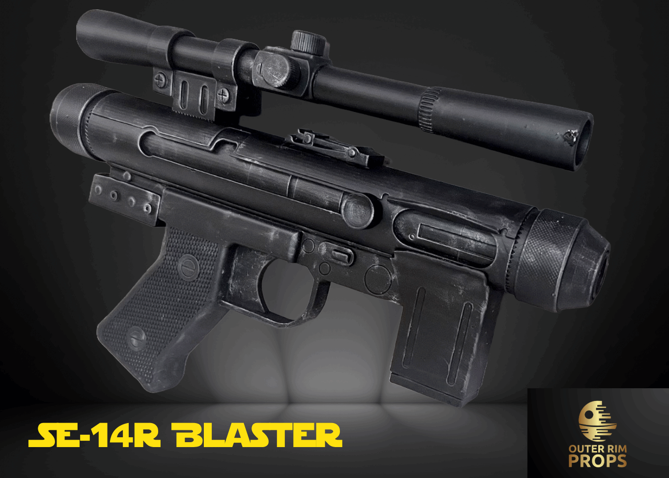 SE-14r Blaster | Authentic Star Wars Prop - Outer Rim Props LLC