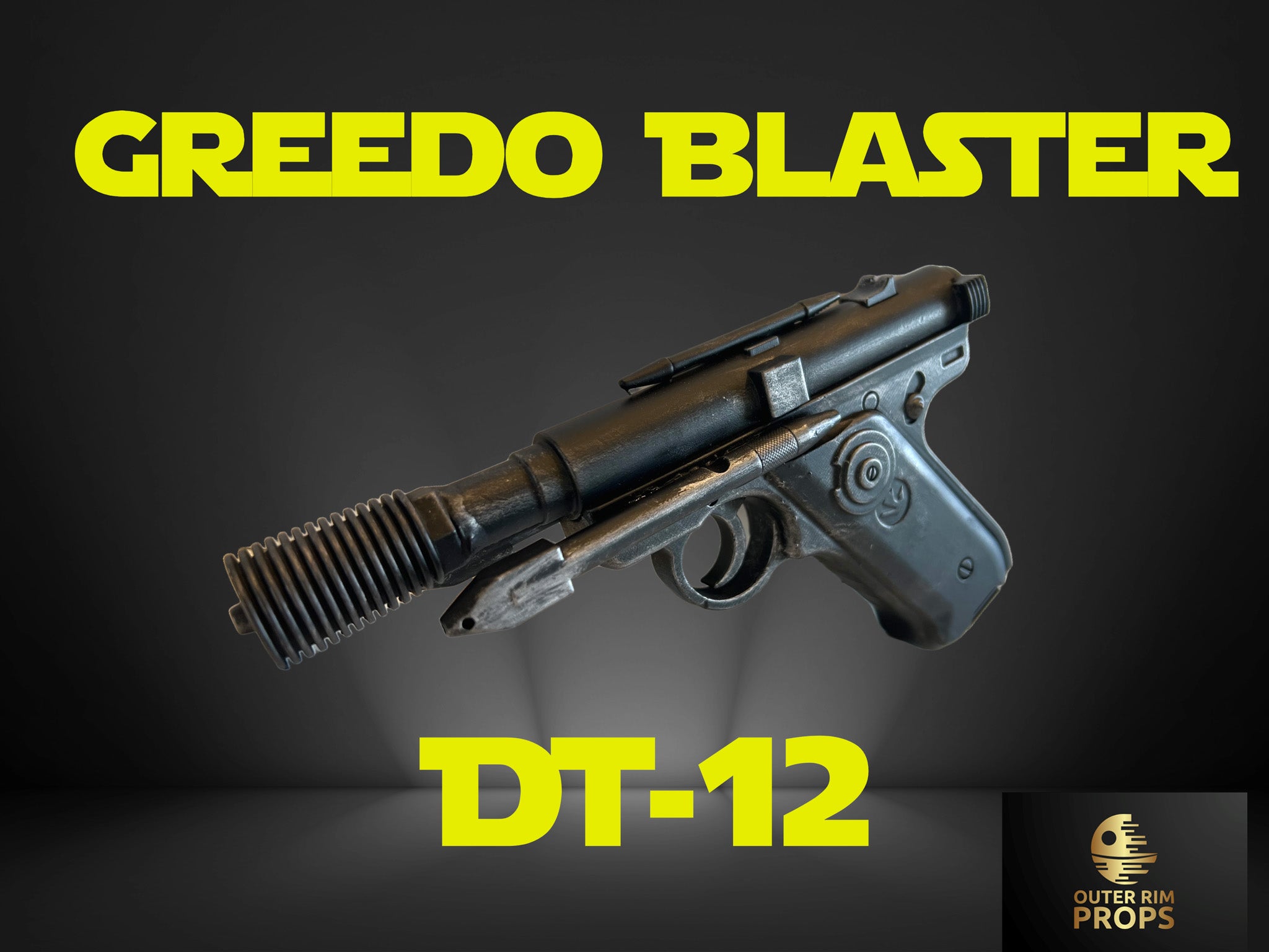 Greedo DC-12 | Authentic Star Wars Prop - Outer Rim Props LLC
