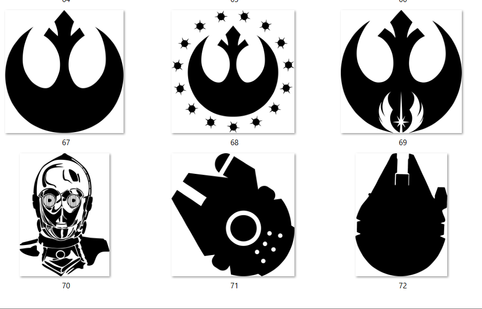 Rebel Alliance Slate Coasters – Star Wars Inspired Engraved Drink Coasters