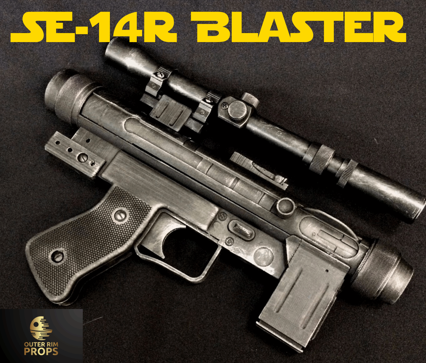 SE-14r Blaster | Authentic Star Wars Prop - Outer Rim Props LLC