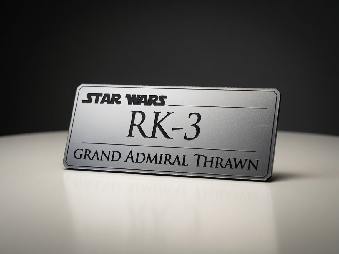 Blaster display nameplate — Weapon Edition, product photo 3, Outer Rim Props
