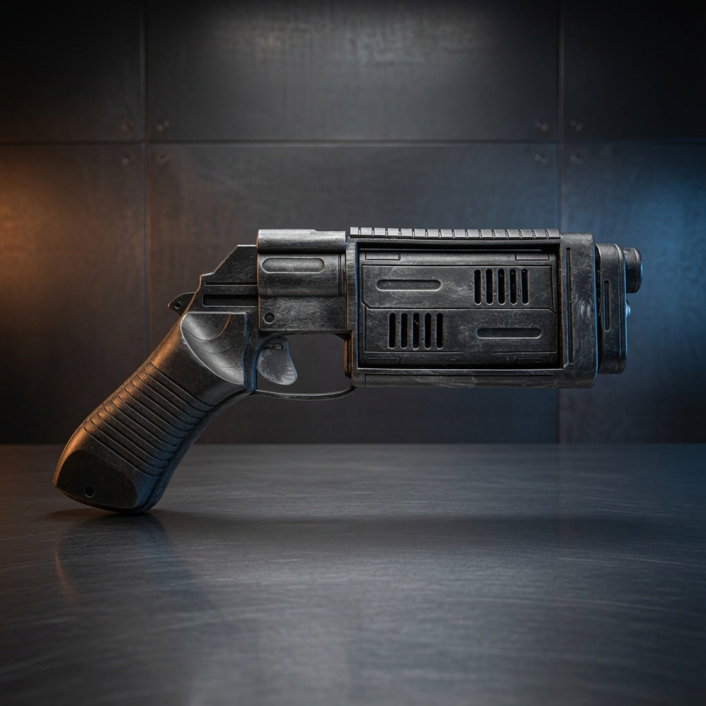 Cassian Andor Bryar Blaster Detail View – Screen-Accurate Resin Prop