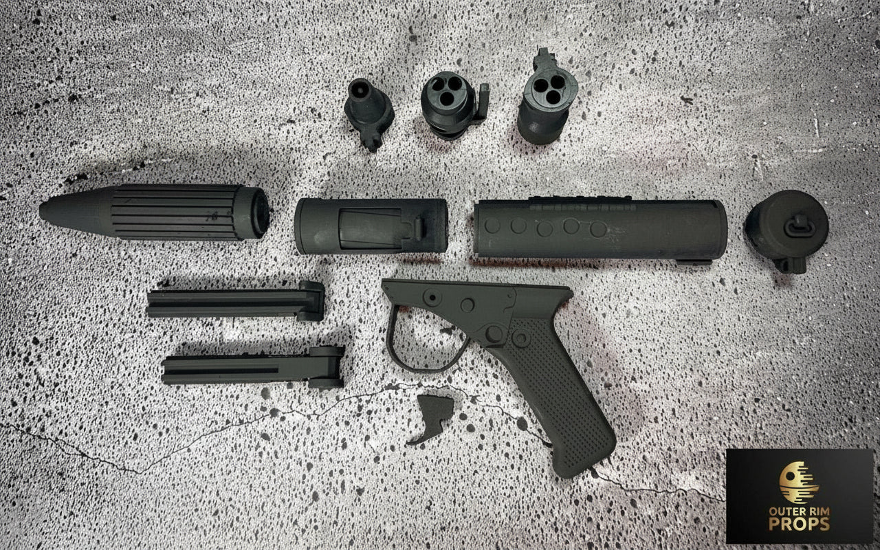 DH-17 rebel blaster DIY replica kit, unassembled resin build, Outer Rim Props
