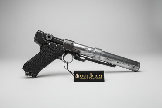 Jyn Erso A-180 blaster replica real product photo, Outer Rim Props