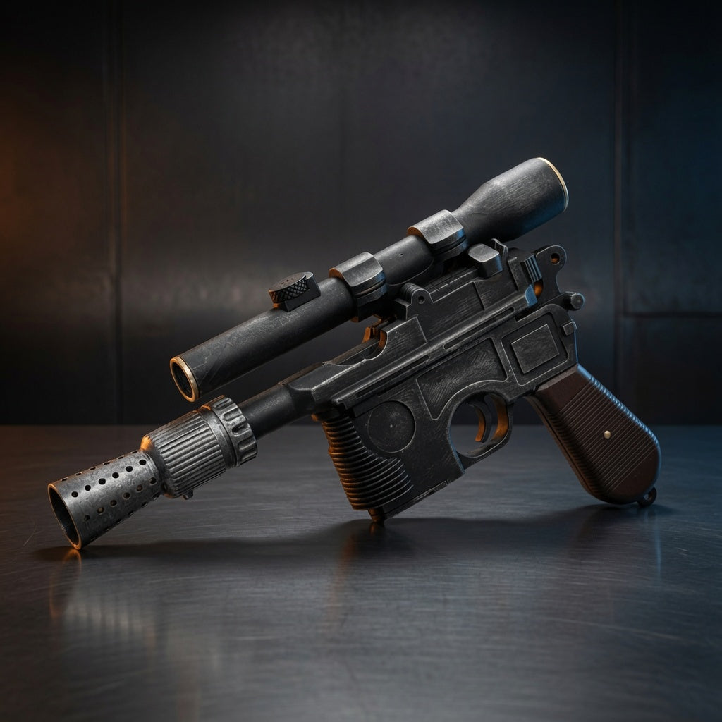 DL-44 Han Solo Blaster Replica – Handcrafted Star Wars Prop | Outer Rim Props