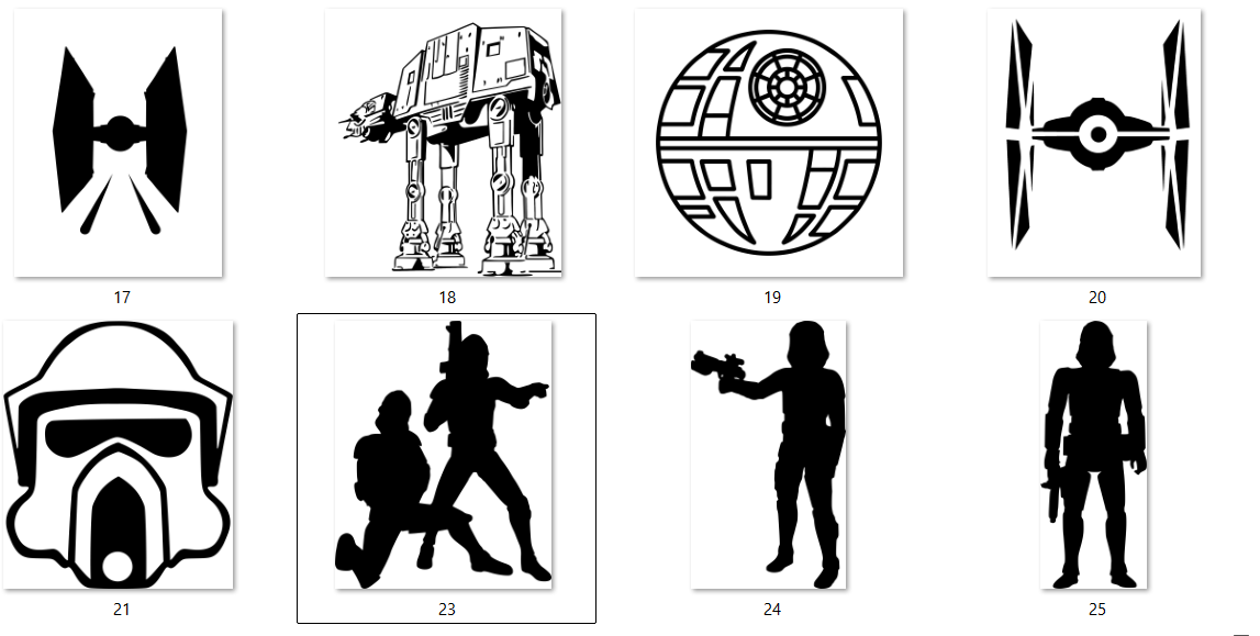 Empire-inspired slate coaster, engraving design option 3 of 8, Outer Rim Props