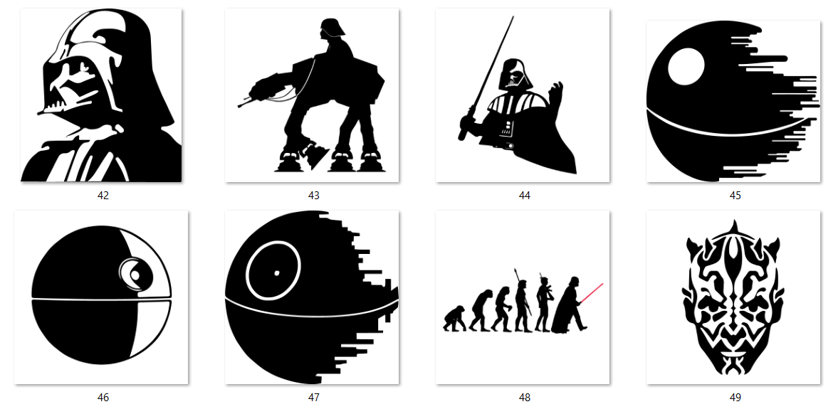 Empire-inspired slate coaster, engraving design option 6 of 8, Outer Rim Props