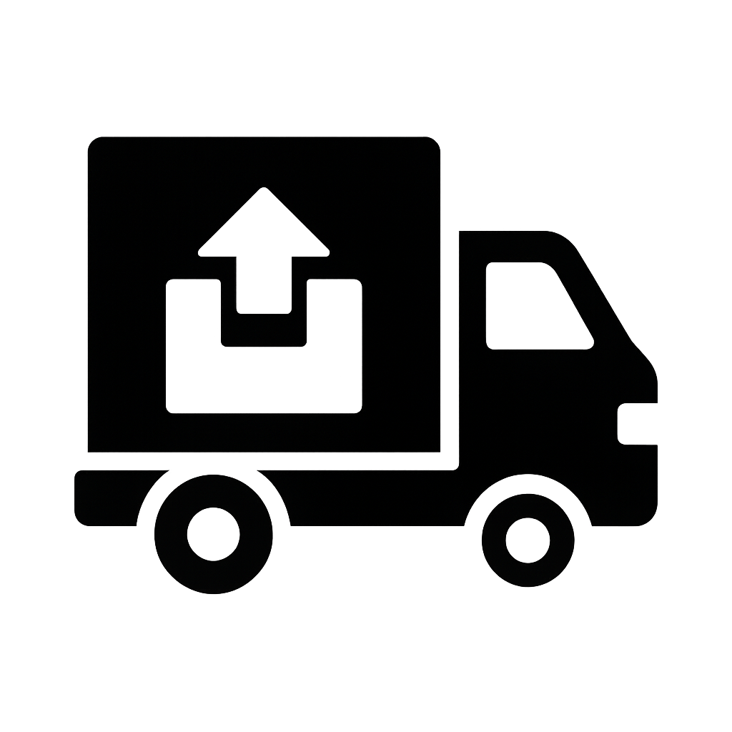 “Shipping truck icon indicating free U.S. shipping over $175 from Outer Rim Props.”