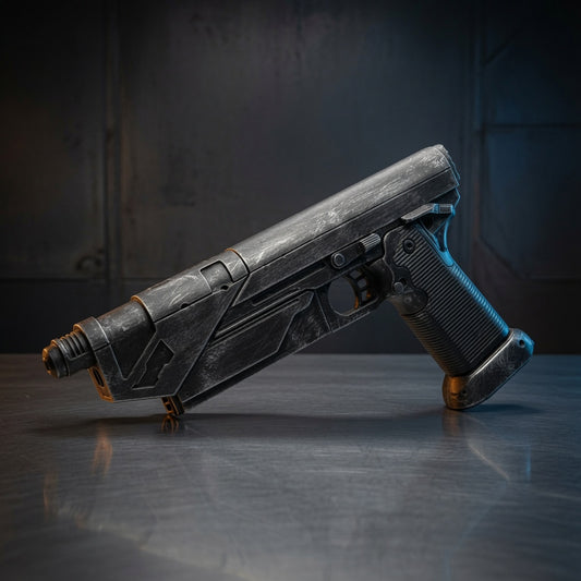Bo-Katan WESTAR-35 Mandalorian blaster pistol replica, Nite Owl finish, Outer Rim Props
