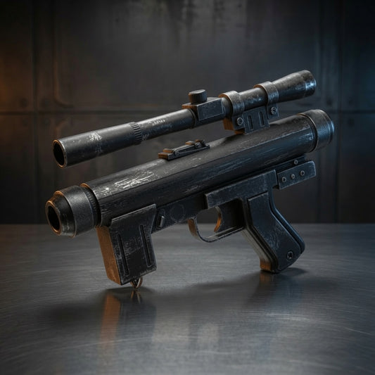 SE-14r Imperial light repeating blaster replica, black finish, Outer Rim Props