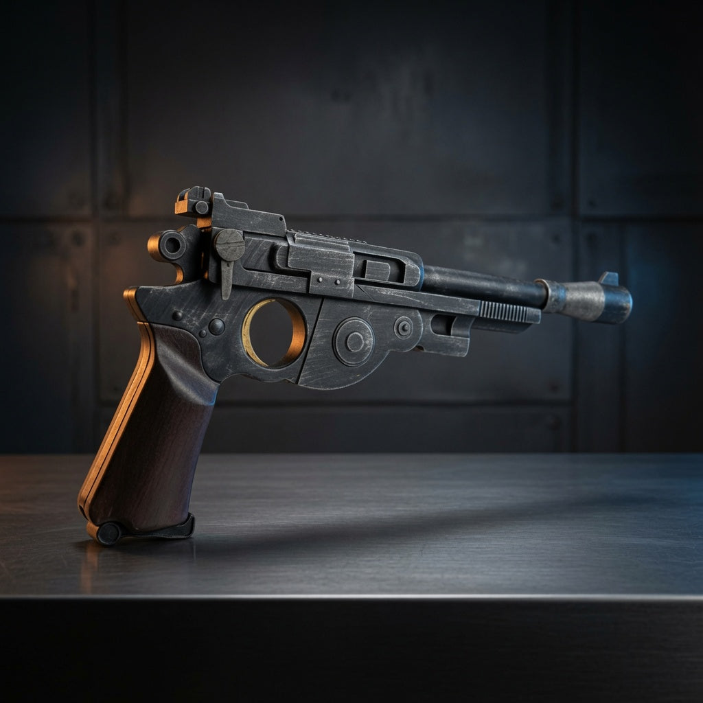 IB-94 Blaster Replica Side Profile – Long Barrel and Grip Detail