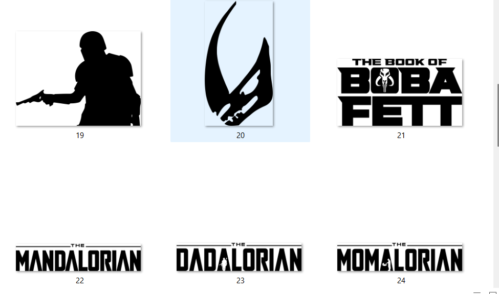 Mandalorian slate coaster, engraving design option 4 of 6, Outer Rim Props