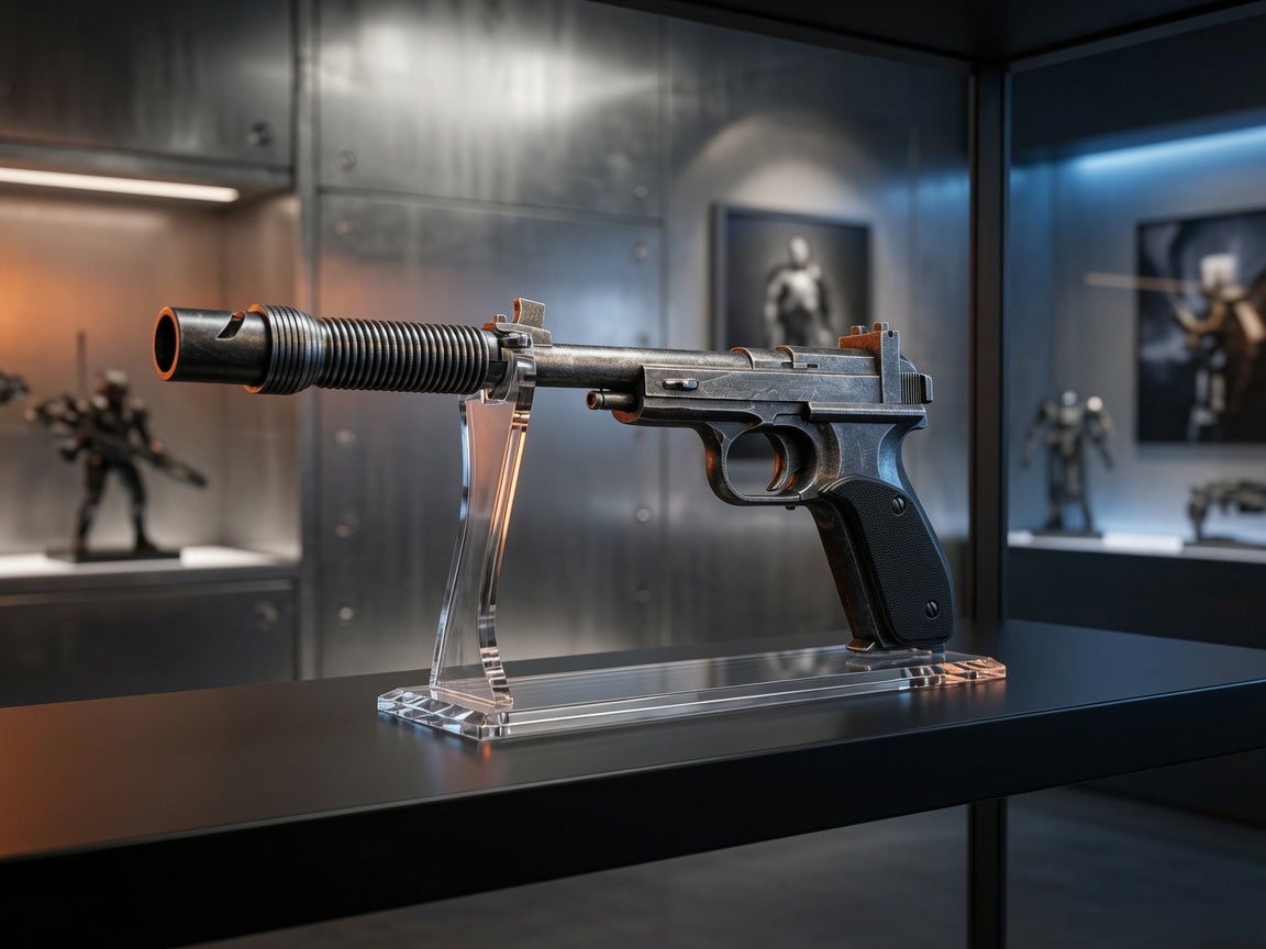 Leia Defender Blaster Detail View – Screen-Accurate Resin Prop
