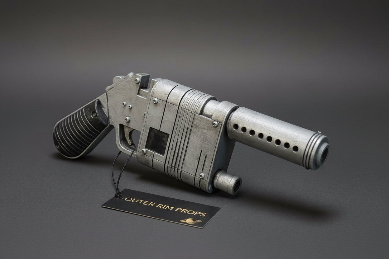Rey's NN-14 Blaster Pistol Replica – Actual Product Photo, Outer Rim Props