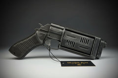 Cassian Andor Bryar MW-20 blaster replica, weathered finish, Outer Rim Props