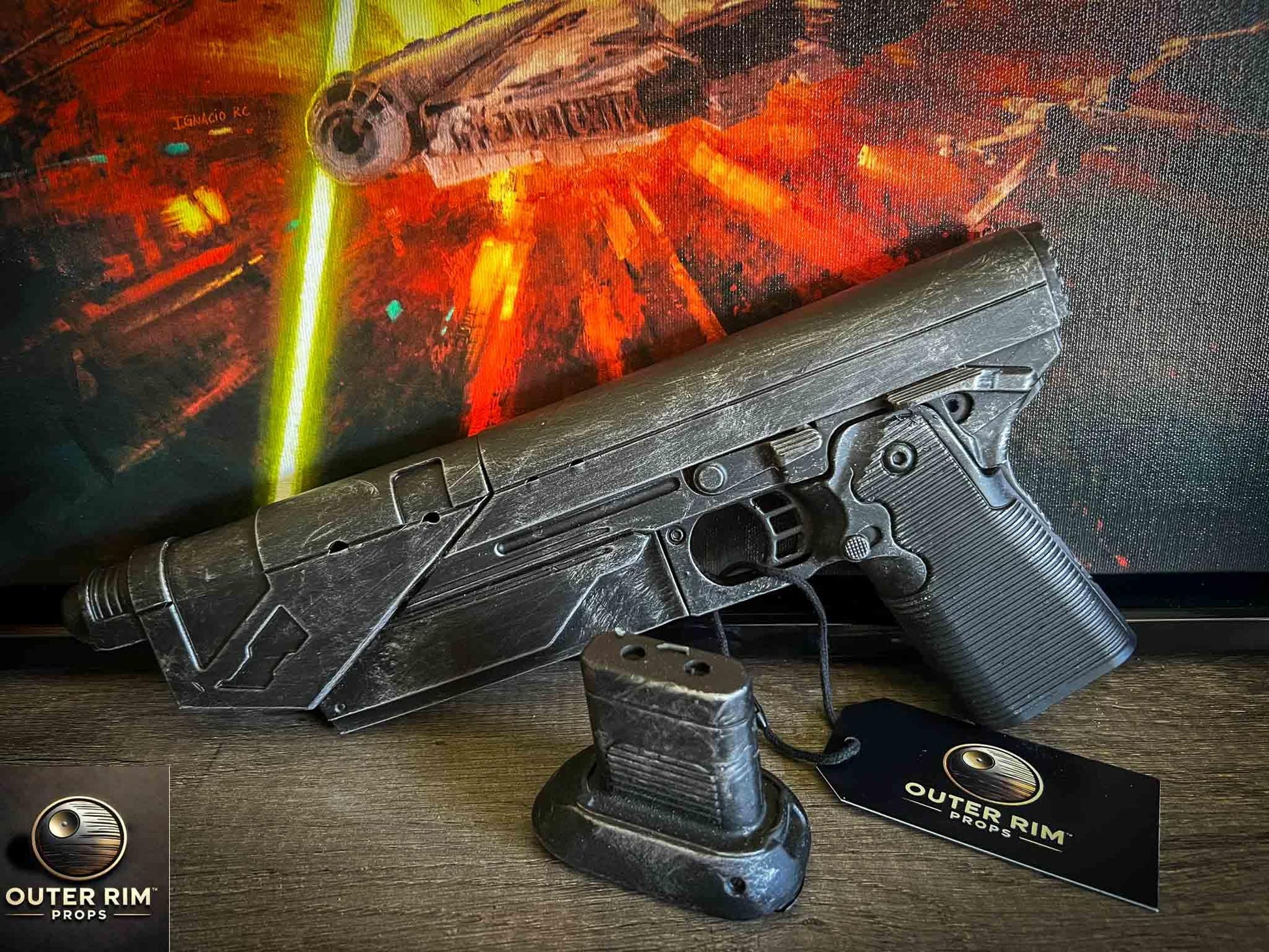 Bo-Katan Westar Blaster | Authentic Star Wars Prop - Outer Rim Props LLC