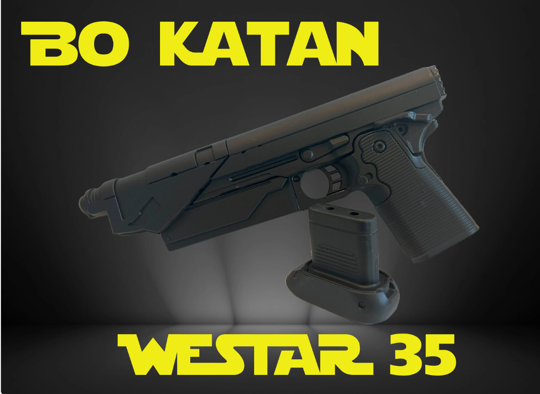 Bo-Katan Westar Blaster | Authentic Star Wars Prop - Outer Rim Props LLC