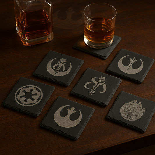 Custom  slate coasters ( 46 variations)