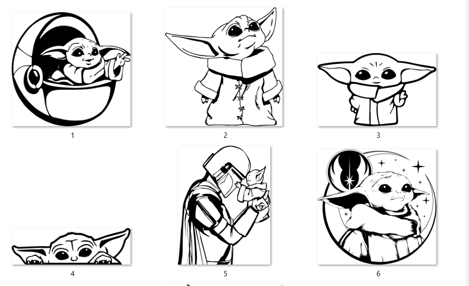 Grogu Inspired Slate Coasters – Cute Star Wars Style Engraved Drink Coasters | Outer Rim Props